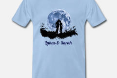 Personalisiertes T-Shirt mit dem Aufdruck "Mondliebe"