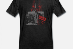 T-Shirt mit dem Motiv "Köln" in grau-rot